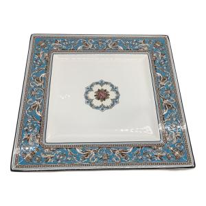 Wedgwood (ウェッジウッド) スクエアプレート 約28cm フロレンティーン・ターコイズ