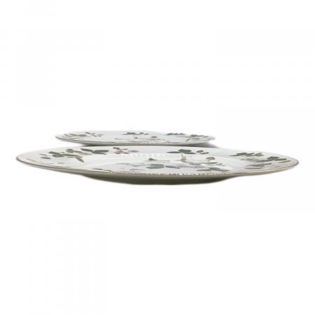 ウェッジウッド　ワイルドストロベリー　黒壺プレート5枚 Wedgwood (ウェッジウッド) プレート 27㎝ 黒壺 ワイルドストロベリー