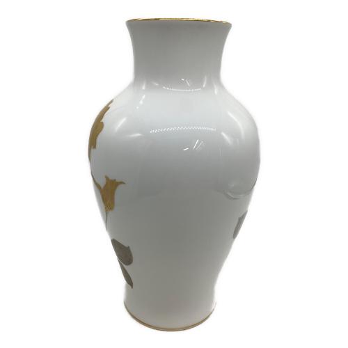 大倉陶園 (オオクラトウエン) 花瓶 金蝕バラ