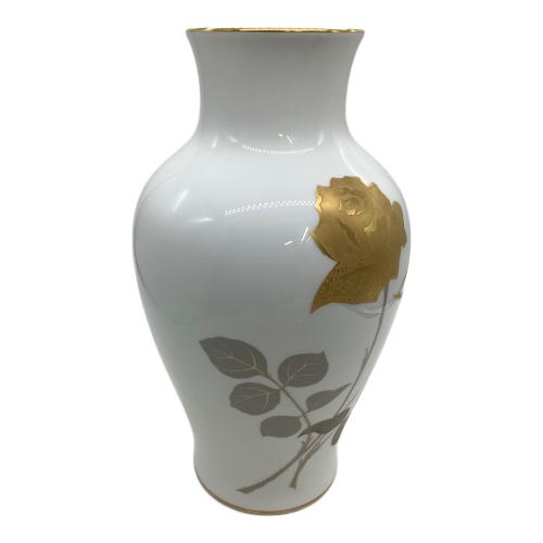 大倉陶園 (オオクラトウエン) 花瓶 金蝕バラ