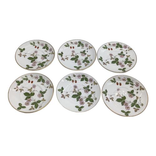 Wedgwood (ウェッジウッド) デミタスカップ&ソーサー ※箱ヨゴレ有 ワイルドストロベリー 6Pセット