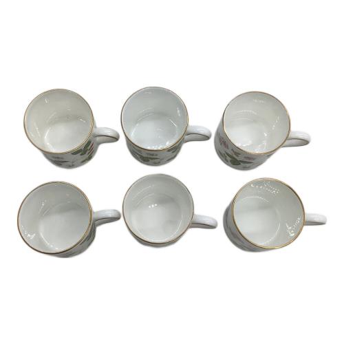 Wedgwood (ウェッジウッド) デミタスカップ&ソーサー ※箱ヨゴレ有 ワイルドストロベリー 6Pセット