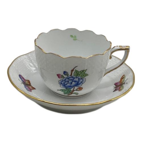 Herend (ヘレンド) デミタスカップ&ソーサー ヴィクトリア 花と蝶