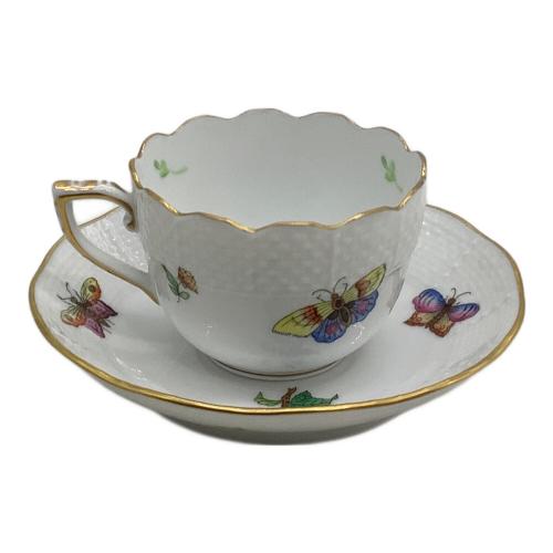 Herend (ヘレンド) デミタスカップ&ソーサー ヴィクトリア 花と蝶