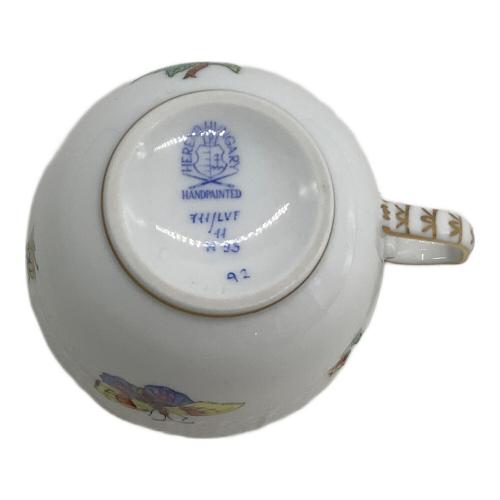 Herend (ヘレンド) デミタスカップ&ソーサー ヴィクトリア 花と蝶
