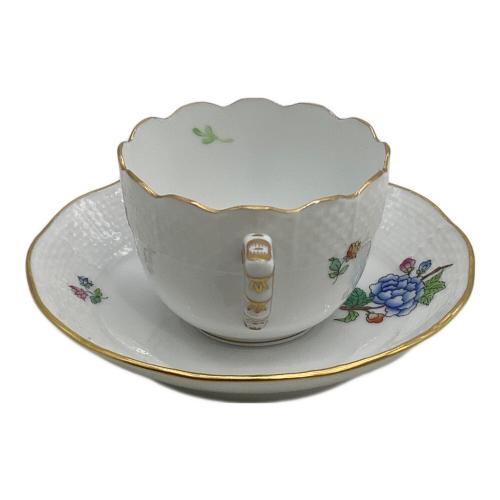 Herend (ヘレンド) デミタスカップ&ソーサー ヴィクトリア 花と蝶