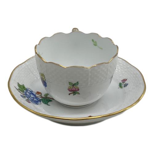 Herend (ヘレンド) デミタスカップ&ソーサー ヴィクトリア 花と蝶