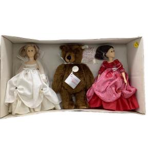 Steiff (シュタイフ) ドールセット Snow-white＆Rose-red with bear.Suzanne Gibson Dolls ,Reeves スザンヌ・ギブソン