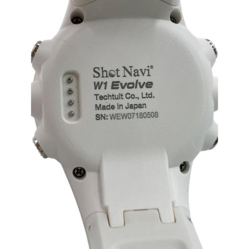 Shot Navi (ショット ナビ) ゴルフGPSナビ 箱/充電ケーブル/取扱説明書付/動作確認済み ホワイト W1 Evolve