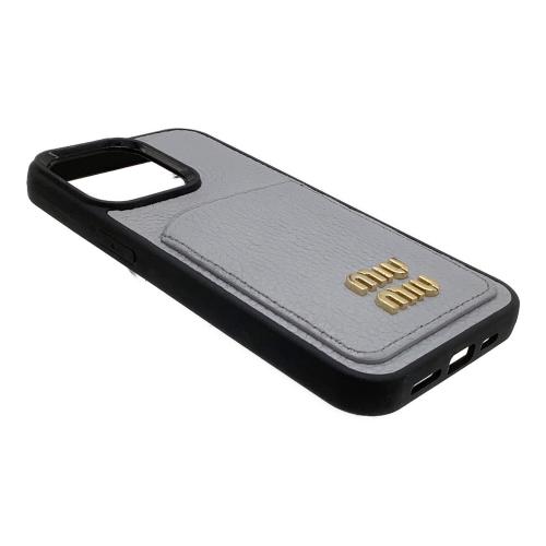 MIU MIU (ミュウミュウ) スマホカバー グレー iPhone 13Pro