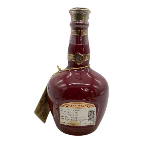 ロイヤルサルート (ROYAL SALUTE) スコッチウィスキー 700ml シーバスブラザーズ 21年 赤陶器ボトル 未開封