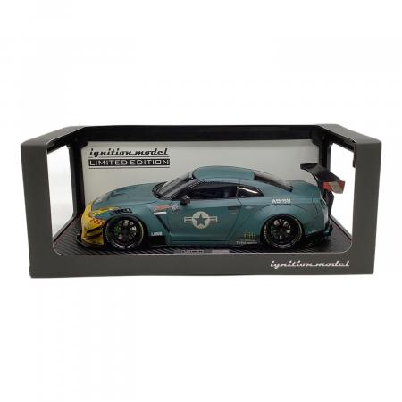 イグニッションモデル 1/18 LB Nissan R35 イエローエンジン付き One Model 1:18 Nissan GT-R R35 Special Custom Edition in Amber