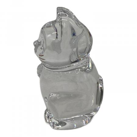 Baccarat (バカラ) ガラスオブジェ 招き猫 ラッキーキャット
