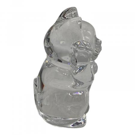 Baccarat (バカラ) ガラスオブジェ 招き猫 ラッキーキャット