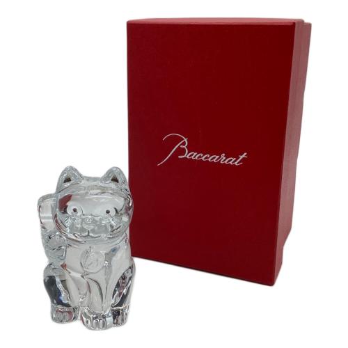 Baccarat (バカラ) ガラスオブジェ 招き猫 ラッキーキャット