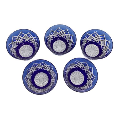 硝子工房彩鳳 (ガラスコウボウサイホ) 江戸切子 5Pセット