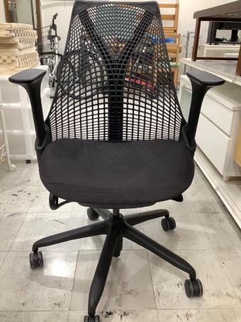 Herman Miller (ハーマンミラー) ワークチェアー ブラック 171 セイルチェア アーム付 AS1YA23HA-0881