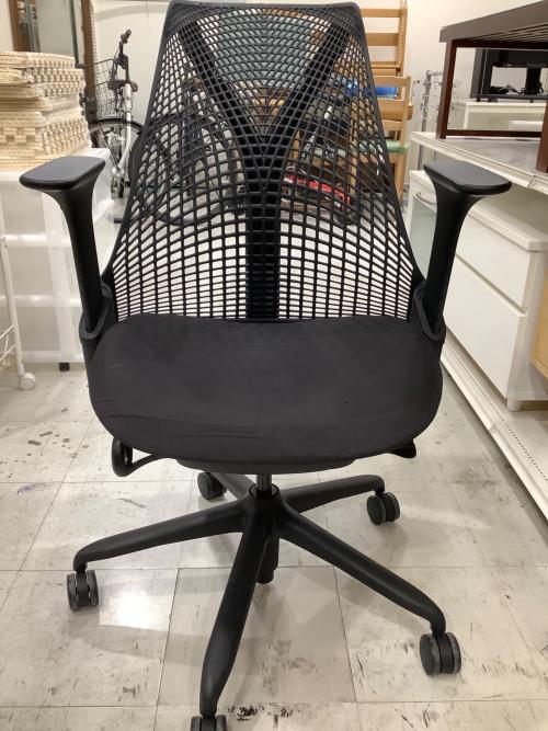 Herman Miller (ハーマンミラー) ワークチェアー ブラック 171 セイルチェア アーム付 AS1YA23HA-0881