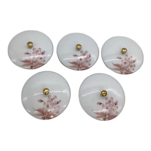 大倉陶園 (オオクラトウエン) 蓋付煎茶碗揃 Hand Painted 5Pセット