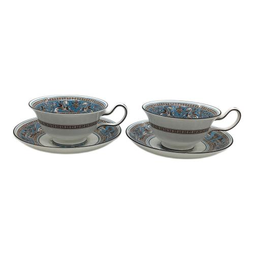 Wedgwood (ウェッジウッド) カップ&ソーサー フロレンティーン・ターコイズ 2Pセット