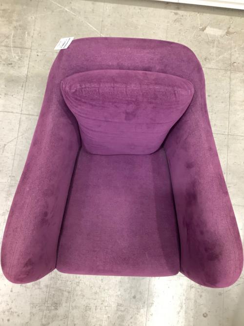 IDEE (イデー) ローソファー パープル 1人掛け ファブリック ミニミラー アームチェア