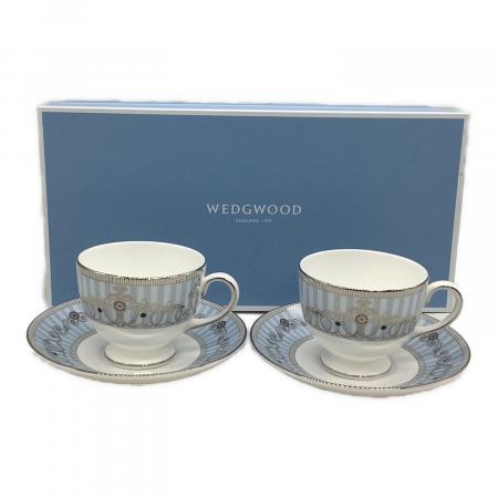  ウェッジウッド　アレクサンドラ　ブルー　新品未使用 Wedgwood (ウェッジウッド) カップ&ソーサー アレクサンドラ 2Pセット