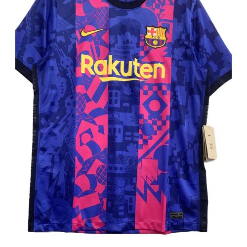 NIKE (ナイキ) サッカーユニフォーム メンズ SIZE L ネイビー×パープル バルセロナ 3rd 21/22