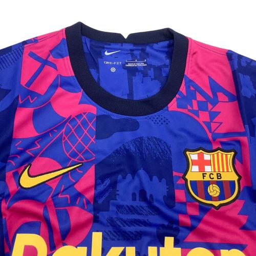 NIKE (ナイキ) サッカーユニフォーム メンズ SIZE L ネイビー×パープル バルセロナ 3rd 21/22