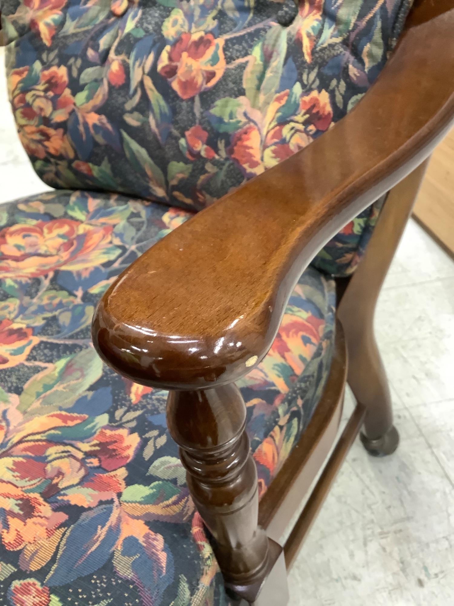 フク☆管237☆カリモク☆karimoku☆コロニアル☆アームチェアー karimoku (カリモク) アームチェアー ブラウン コロニアル