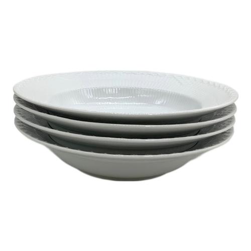 ROYAL COPENHAGEN (ロイヤル・コペンハーゲン) 深皿 ホワイトエレメンツ 4Pセット