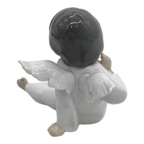 絶盤 !美品!リヤドロ Lladro 天使の考え事【えーと、それは】フィギュリン LLADRO リヤドロ 天使の考えごと なんとかなるよ 置物 01004691