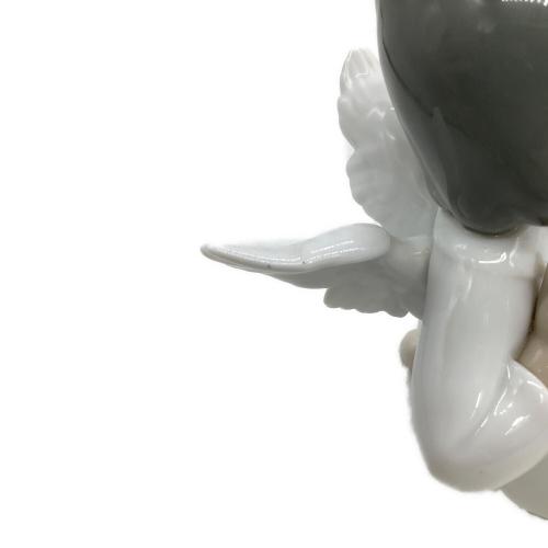 絶盤 !美品!リヤドロ Lladro 天使の考え事【えーと、それは】フィギュリン LLADRO リヤドロ 天使の考えごと なんとかなるよ 置物 01004691