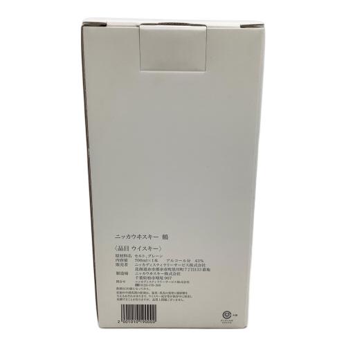 ニッカ ジャパニーズウィスキー 700ml 鶴 未開封