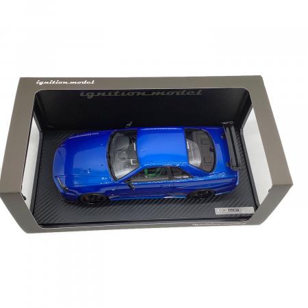 イグニッションモデルTOP SECRET GT-R (BNR34) 青 イグニッションモデル 1/18 ニッサン TOP SECRET 34GT-R BNR34 ブルー