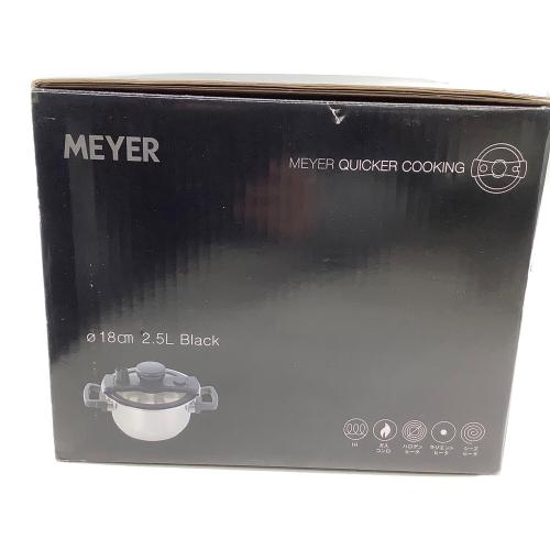 MEYER (マイヤー) 両手鍋 18cm 2.5L クイッカークッキング ブラック