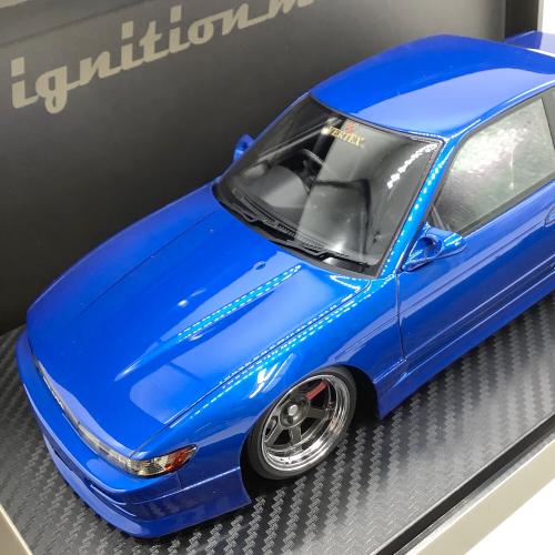 TK.company (ティーケーカンパニー) 1/18 NISSAN 1/18スケールミニカー イグニッションモデル VERTEX S13 Silvia Blue Metallic　