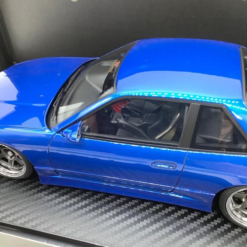 TK.company (ティーケーカンパニー) 1/18 NISSAN 1/18スケールミニカー イグニッションモデル VERTEX S13 Silvia Blue Metallic　