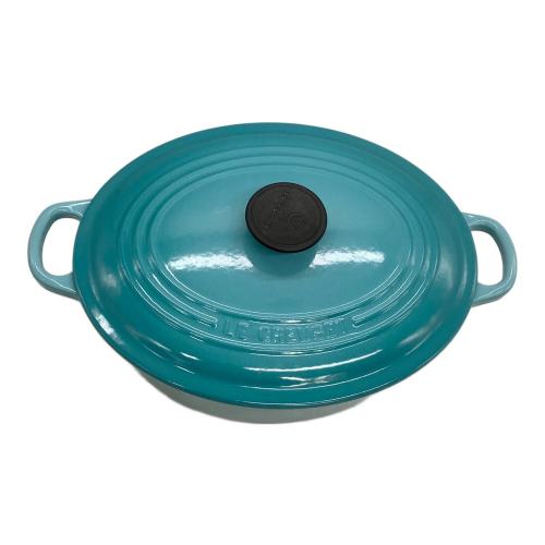 LE CREUSET (ルクルーゼ) 鍋 SIZE 27cm カリビアンブルー ココット・オーバル