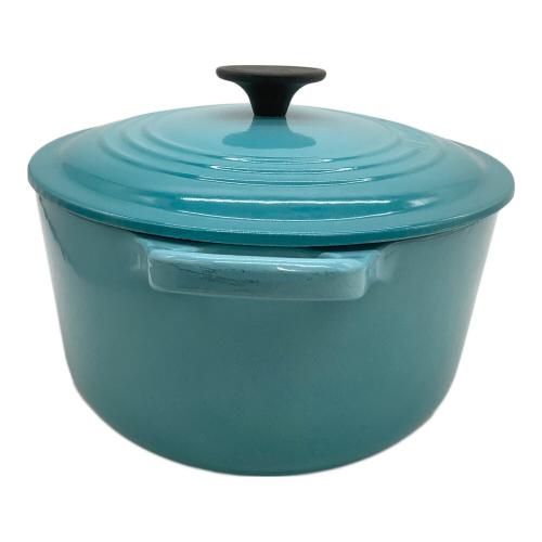 LE CREUSET (ルクルーゼ) 鍋 SIZE 27cm カリビアンブルー ココット・オーバル
