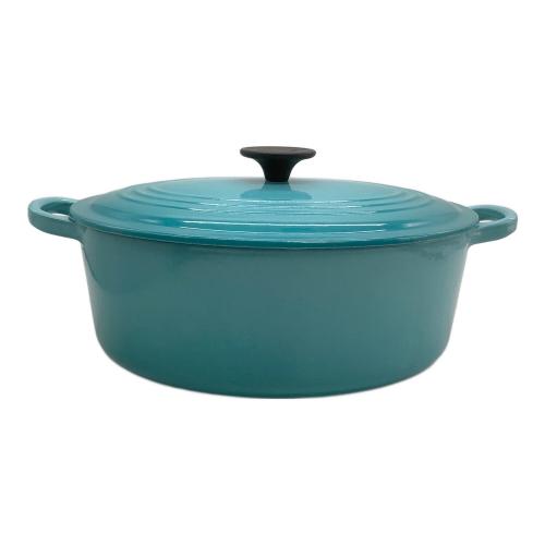 LE CREUSET (ルクルーゼ) 鍋 SIZE 27cm カリビアンブルー ココット・オーバル