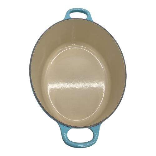 LE CREUSET (ルクルーゼ) 鍋 SIZE 27cm カリビアンブルー ココット・オーバル