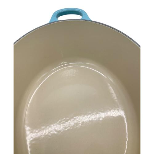 LE CREUSET (ルクルーゼ) 鍋 SIZE 27cm カリビアンブルー ココット・オーバル