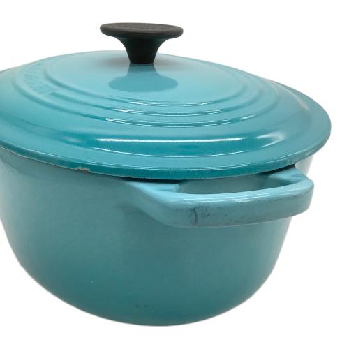 LE CREUSET (ルクルーゼ) 鍋 SIZE 27cm カリビアンブルー ココット・オーバル