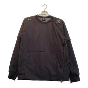 OAKLEY (オークリー) 2WAY袖ゴルフウェア(トップス) スカル刺繍 メンズ SIZE L ブラック
