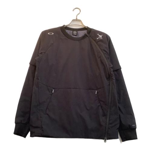 OAKLEY (オークリー) 2WAY袖ゴルフウェア(トップス) スカル刺繍 メンズ SIZE L ブラック