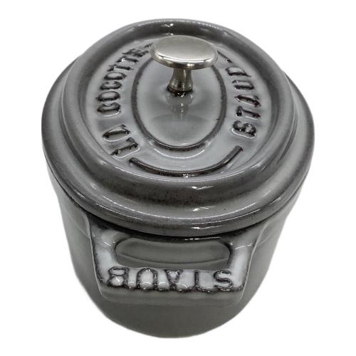 Staub (ストウブ) ピコココット オーバル グレー/]11cm
