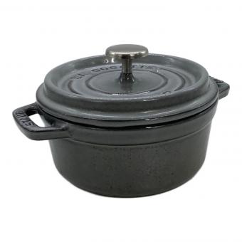 Staub (ストウブ) ピコココット ラウンド グレー/12cm