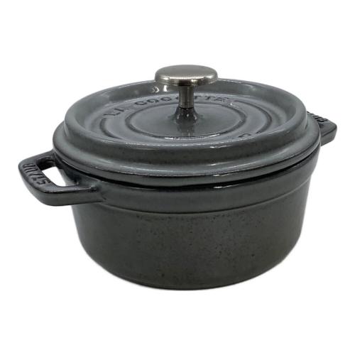 Staub (ストウブ) ピコココット ラウンド グレー/12cm