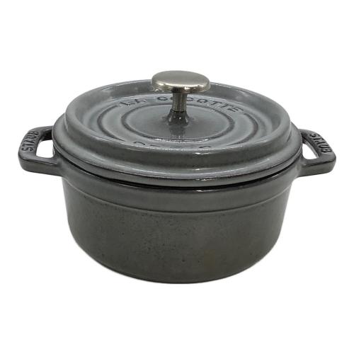 Staub (ストウブ) ピコココット ラウンド グレー/12cm