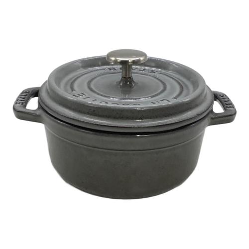 Staub (ストウブ) ピコココット ラウンド グレー/12cm